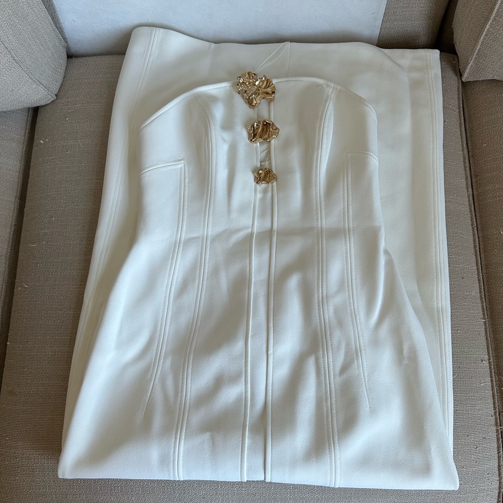 BEST Aclwe Hawick Maxi Dress AU10/US6 Ivory White Event Wedding Cocktail - Picture 5 of 10